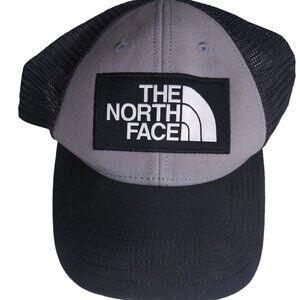 The North Face Mudder Trucker Hat Mesh Black and Grey TNF Adjustable Strap Cap